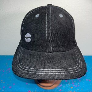 PEPSI Branded Black Brushed Cotton Adjustable Strapback Baseball Cap OSFA